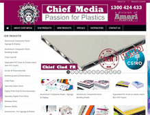 Tablet Screenshot of chiefmedia.com.au